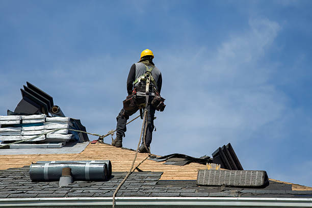 Professional Roofing technician working in Maple, NC